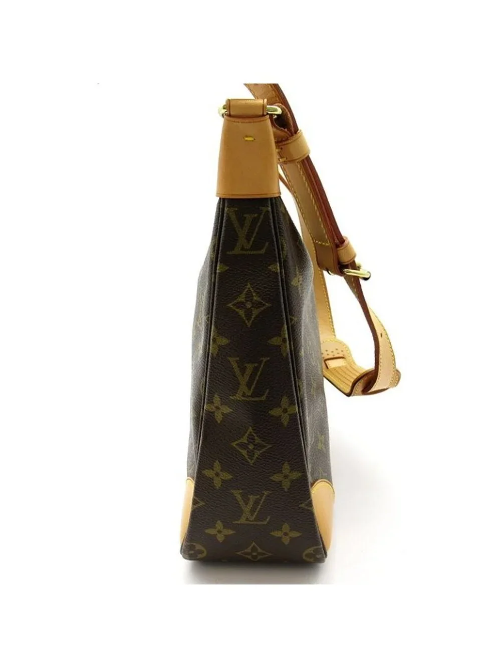 Louis Vuitton Boulogne 30 Monogram Shoulder Bag Brown